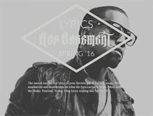 Tablet Screenshot of lyrics.rapbasement.com