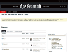 Tablet Screenshot of board.rapbasement.com
